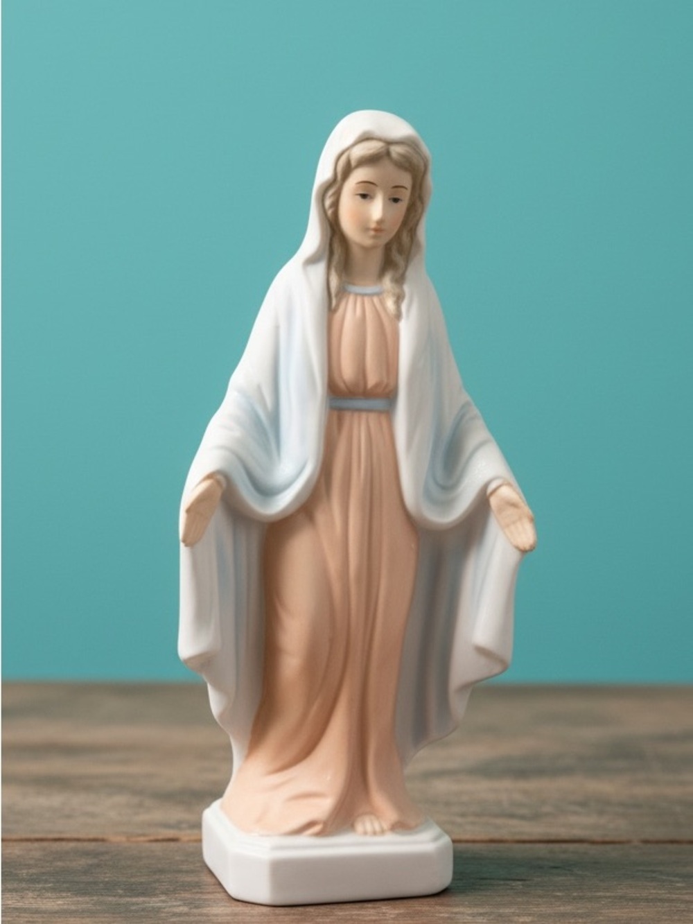 Vintage Lefton China Matte Finish Madonna Mary Figurine